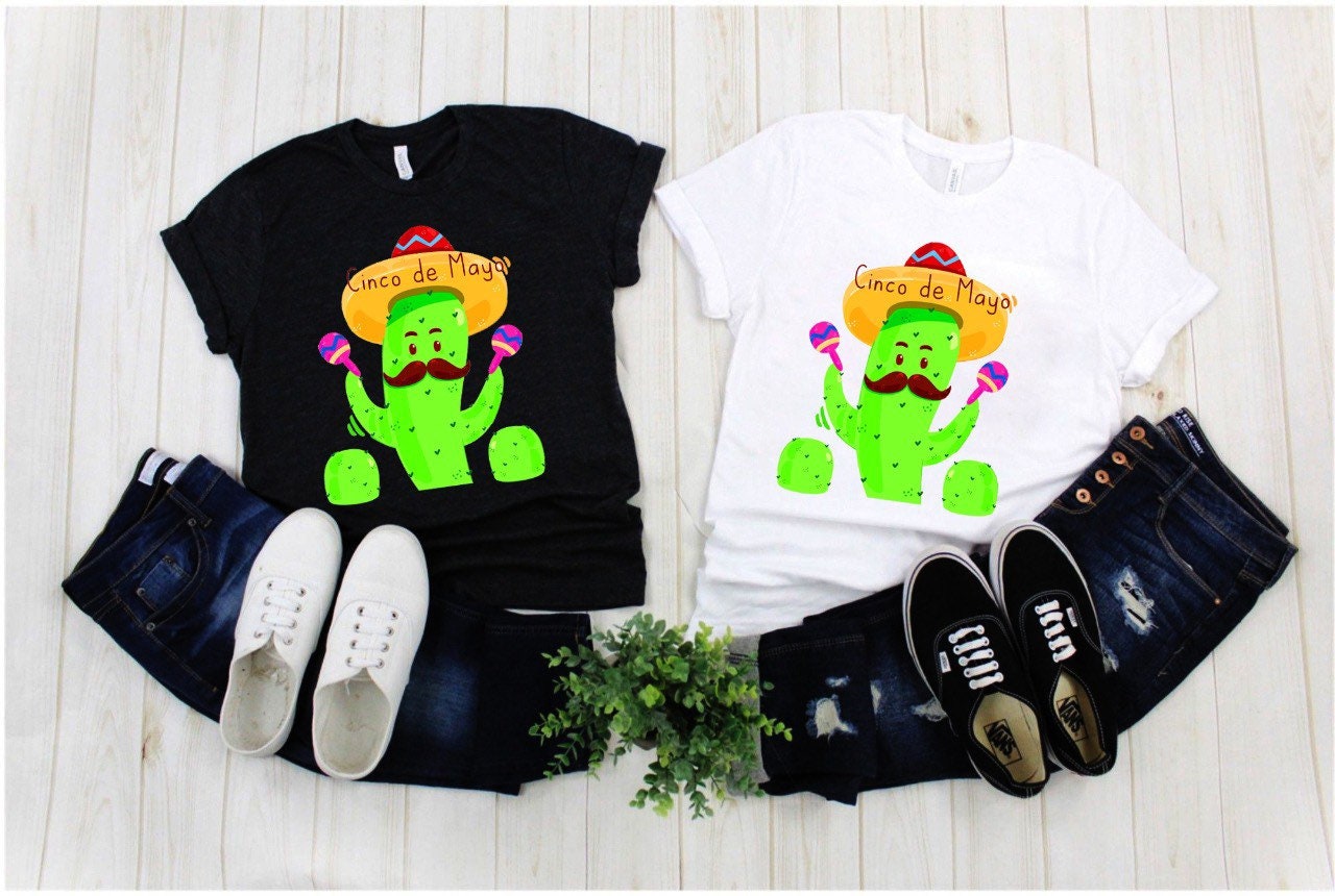 Cinco De Mayo | Cactus T-skjorter, Cinco De Drinko T-skjorter,Happy Cinco De Mayo - plusminusco.com