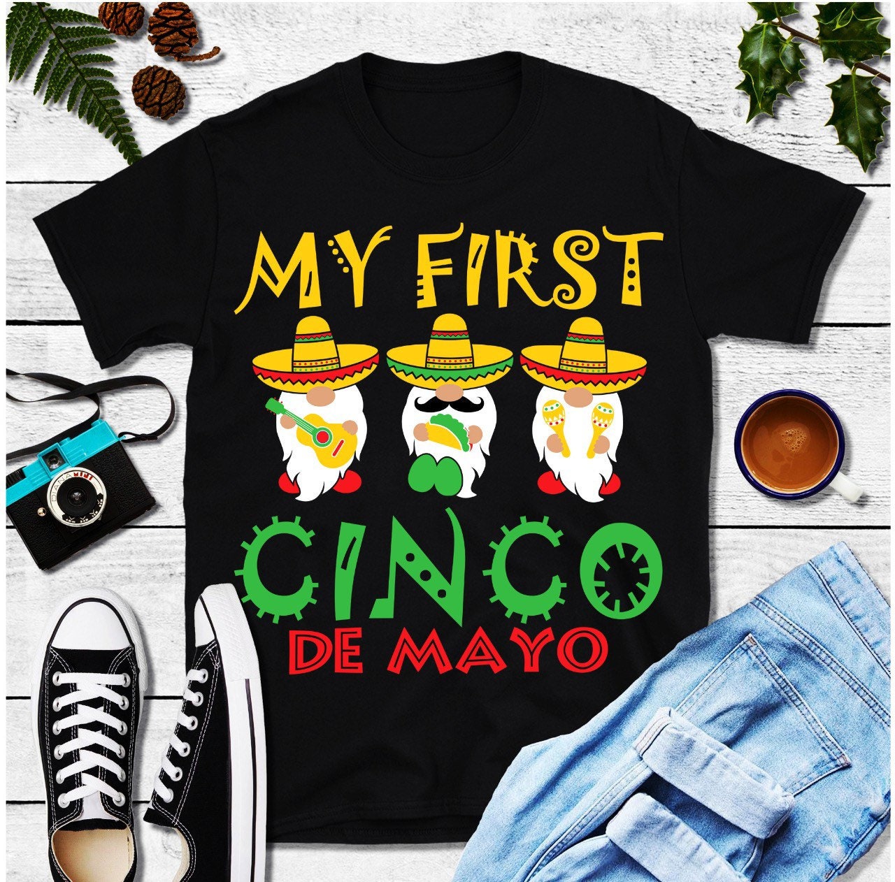 Moje první trička Cinco De Mayo, Let'S Fiesta | Trička Cinco De Mayo, Happy Cinco De Mayo - plusminusco.com