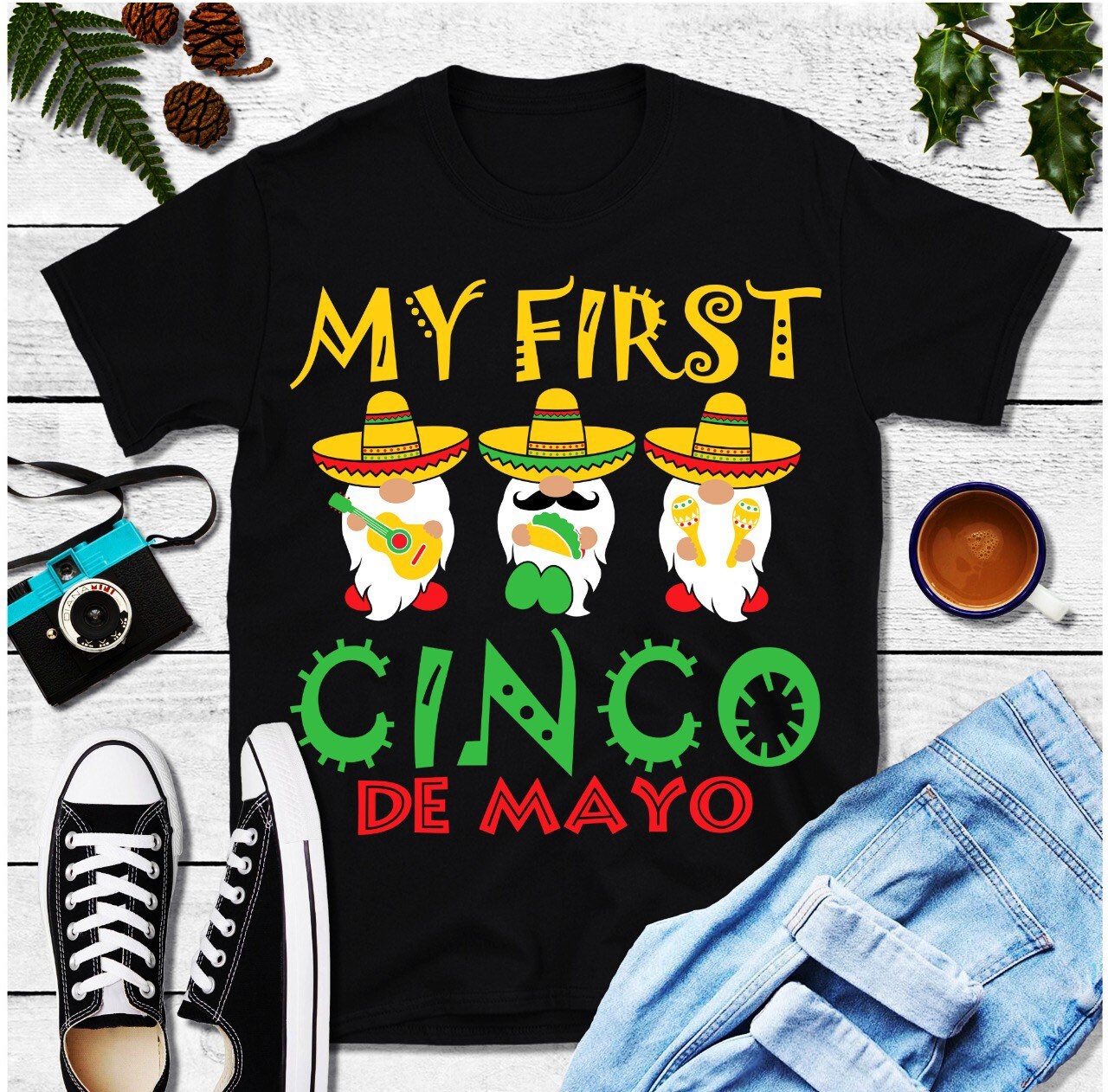 मेरी पहली Cinco De Mayo टी-शर्ट, लेट्स फिएस्टा | सिन्को डी मेयो टी-शर्ट्स, हैप्पी सिन्को डी मेयो - प्लसमिनस्को.कॉम