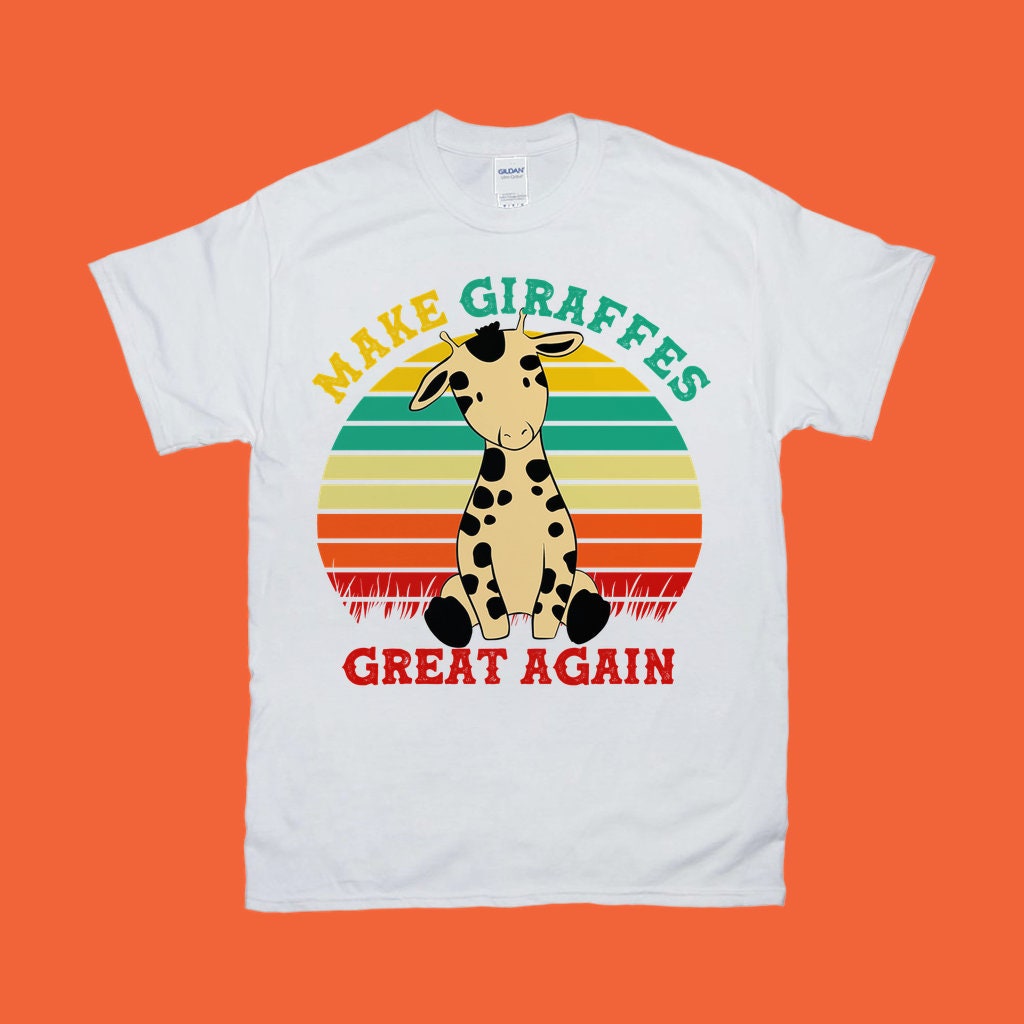 Padarykite žirafas vėl puikias | Retro saulėlydžio marškinėliai – plusminusco.com