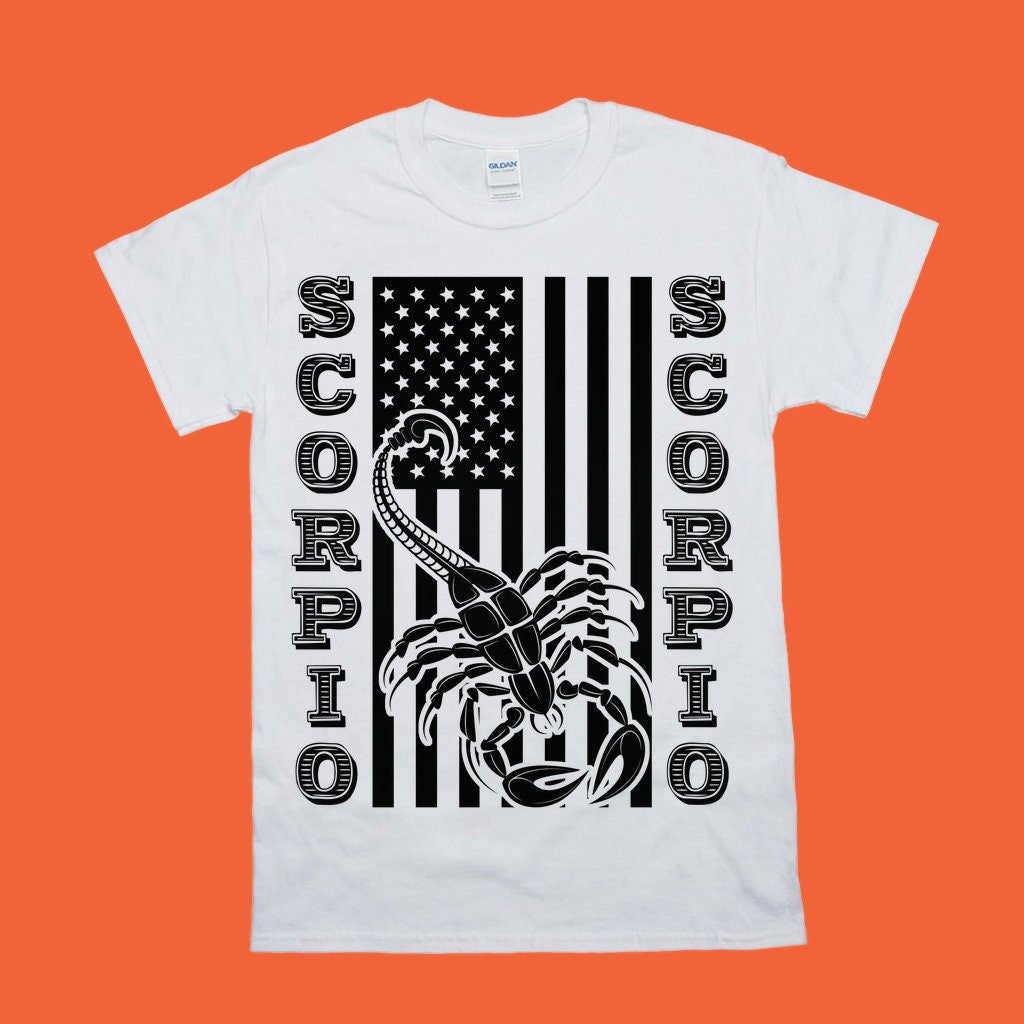 Skorpion | T-Shirts mit amerikanischer Flagge, Skorpion, Sternzeichen Skorpion, Skorpion-Geschenk, Sternzeichen Skorpion, Geschenk für Skorpion, Skorpion – plusminusco.com