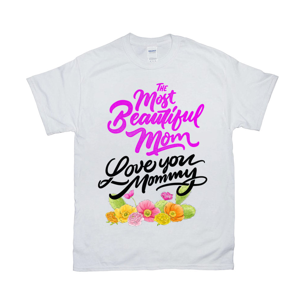 Den smukkeste mor || Elsker dig mor T-shirts || Mor Skjorte || Mor T-shirt || Mors Dag T-shirt - plusminusco.com