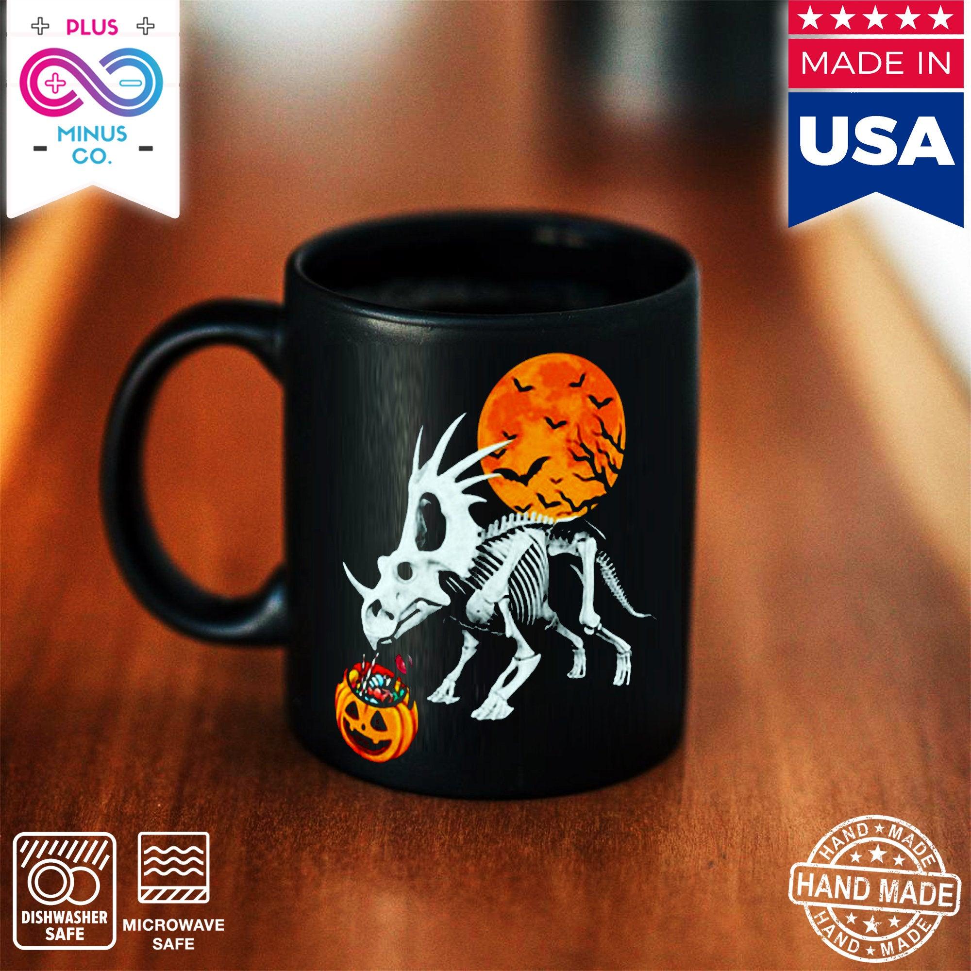 Halloween Pumpkin Dinosaur Mugs, Halloween-loving friend, look no further than our dinosaur skeleton halloween mug! Black Coffee Mug, Dinosaur Mug, Dinosaur Mugs, Funny Halloween Mug, Funny Mug, Halloween Coffee Cup, Halloween Cup, Halloween Gift, Halloween Pumpkin, Paleontology Gift, Skeleton Coffee Mug, Skeleton Mug, Spooky Mug - plusminusco.com