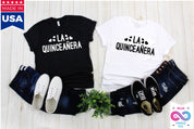 Испански тениски La Quinceañera Latina, мексиканска риза Quinceanera Gift Rehersal Party Outfit, Quince Anos Party ризи с дюля - plusminusco.com