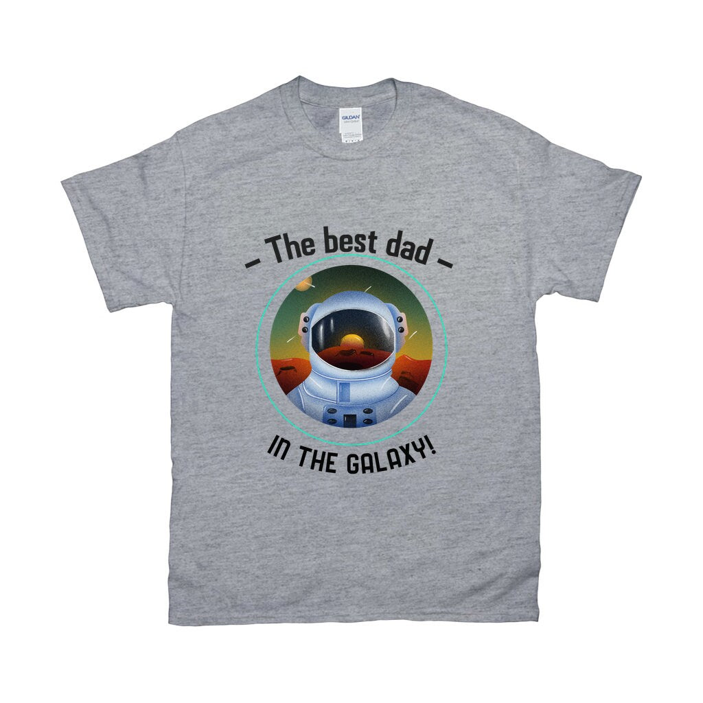 Camisetas The Best Dad In The Galaxy, presente engraçado para o dia dos pais, camiseta engraçada de Star Wars, Darth Vader e Leia, família Star Wars - plusminusco.com