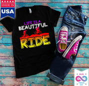 Life Is A Beautiful Ride T-Shirts,Yoga T-Shirt, T-Shirt For Men, T-Shirt For Women, Yoga, Motivational Choose Peace, Cute Womens Shirt, Inspirational quote, Motivation, Motivational, Namaste Shirt, Slogan Tee, T-Shirt For Men, T-Shirt For Women, Women Graphic Tee, Yoga, Yoga Gift Shirt, Yoga T-Shirt - plusminusco.com