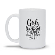 Tazas de fin de semana para niñas más barato que la terapia 2021, camisa de fin de semana para niñas más barato que la terapia 2021, viaje para niñas, vacaciones para niñas - plusminusco.com
