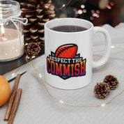 Fantasy Football Respect The Commish || Fantasy Football Commissioner Mugs, A great gift for the Draft Kings junkie in your life! A great gift for, American football, antasy league comm, Commish Fantasy, Commish FFL, Commissioner Mugs, Draft junkie, Draft Kings junkie, Fantasy Football, Fantasy junkie, Football legend, Funny FFL Football, Respect The Commish - plusminusco.com