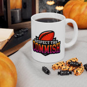Fantasy Football Respect The Commish || Fantasy Football Commissioner Mugs, A great gift for the Draft Kings junkie in your life! A great gift for, American football, antasy league comm, Commish Fantasy, Commish FFL, Commissioner Mugs, Draft junkie, Draft Kings junkie, Fantasy Football, Fantasy junkie, Football legend, Funny FFL Football, Respect The Commish - plusminusco.com