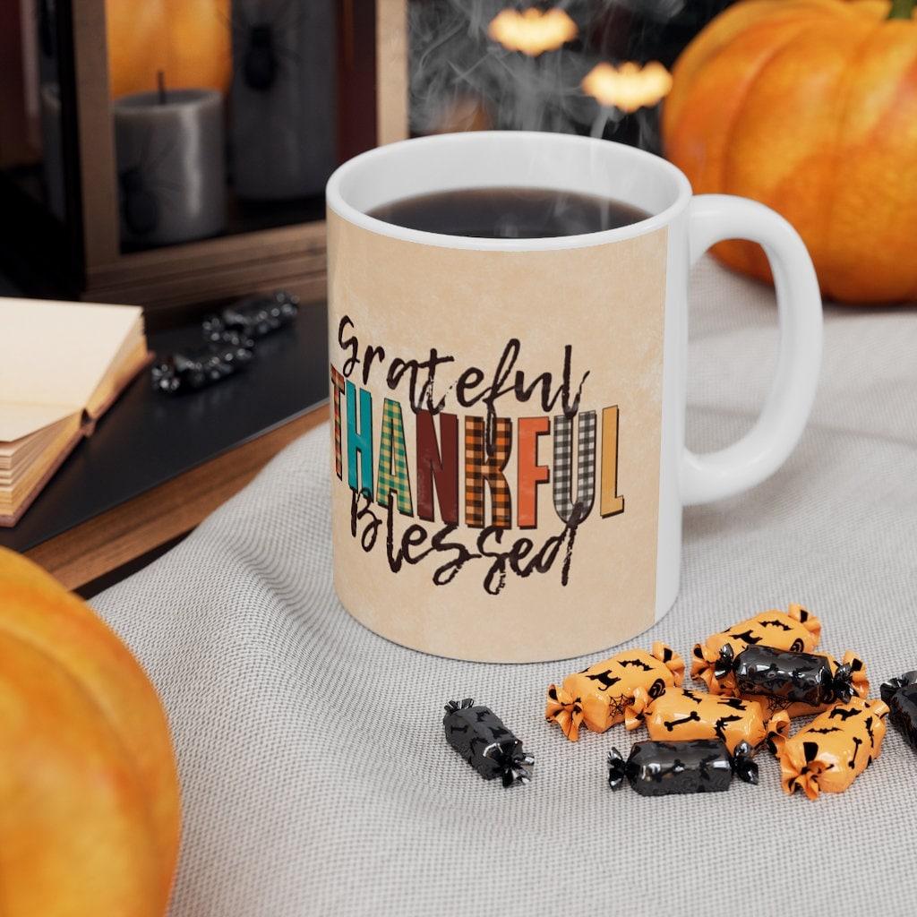Thanksgiving, Be Thankful Mug, Thanksgiving mug, Thanksgiving gifts, Fall Mug, Autumn Coffee Mug, Holiday Mug Happy Thanksgiving, Happy Fall autumn mug, campfire mug, cute fall mug, fall coffee mug, fall mug, family mug, friendsgiving, happy thanksgiving, holiday mug, mug rug, pumpkin spice, thankful grateful, thanksgiving mug - plusminusco.com