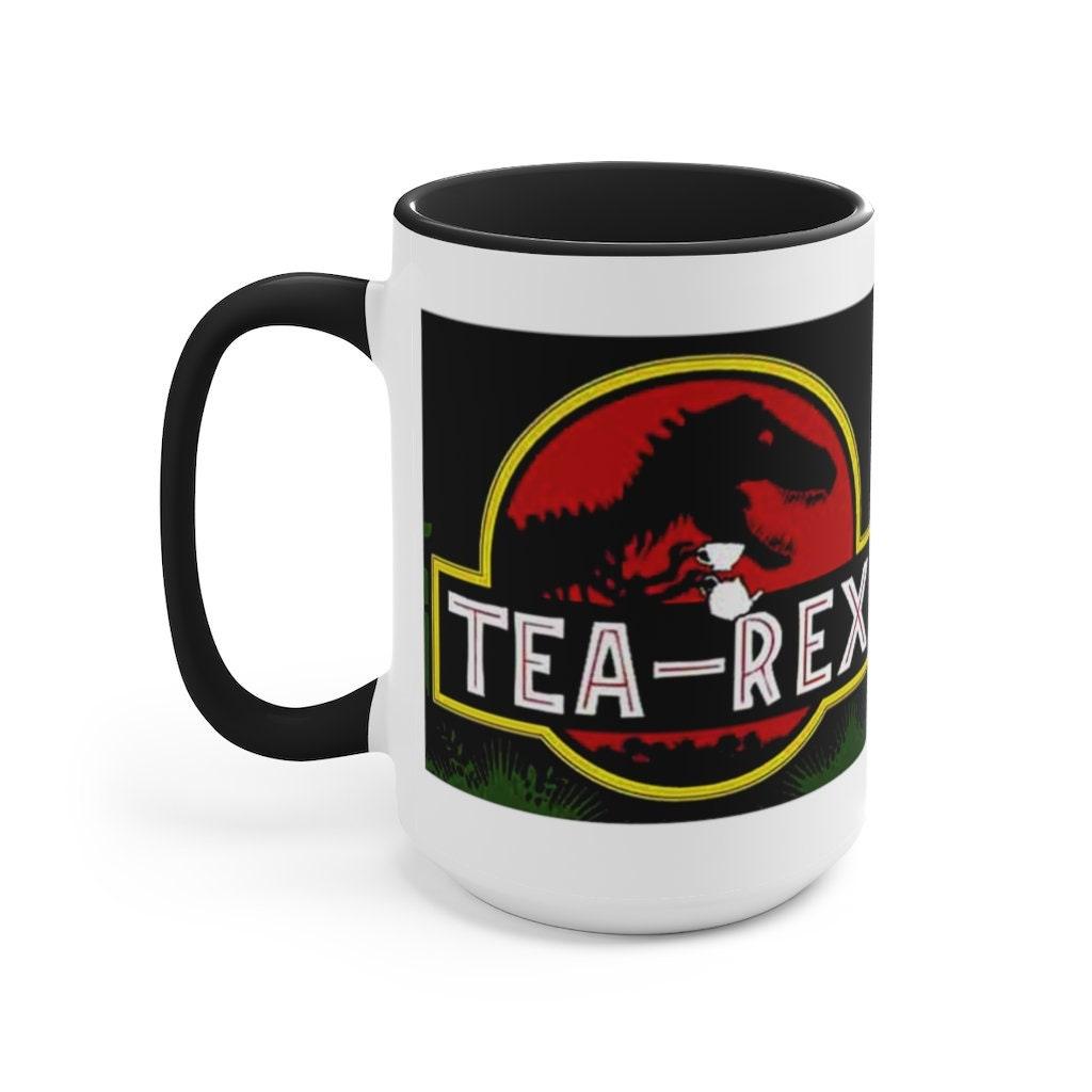 Kubki Tea Rex z akcentem || Kubki T Rex Kubki Tea Rex Accent, Kubek Dinozaury, Kubek Mr Tea Rex, Kubek Ms Tea Rex, Miłośnik Dino Tea Lover Prezent Kubek do kawy - plusminusco.com