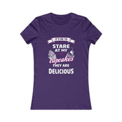 It's OK to Stare at my Cupcakes They are Delicious Women's Favorite Tee, Humorous Shirt, Best Seller Shirt, Great Funny Gift for Her funny shirt, funny shirts, funny tee, funny tshirt, gift for her, gift for him, graphic tee, novelty t shirts, ok to stare, sarcastic shirt, sarcastic t shirts, stare at my cupcakes, unisex tshirt - plusminusco.com