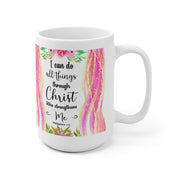I Can Do All Things Through Christ Which Strengtheneth Me Philippians 4:13 White Ceramic Mug, Bible Scripture saying Mug best funny gift, bible mug, christian gifts, christian kitchen, christian mugs, christian utensil, church mug, faith mug, I can do all thing, jesus mugs, Philippians 413, religious mugs, spiritual mug - plusminusco.com