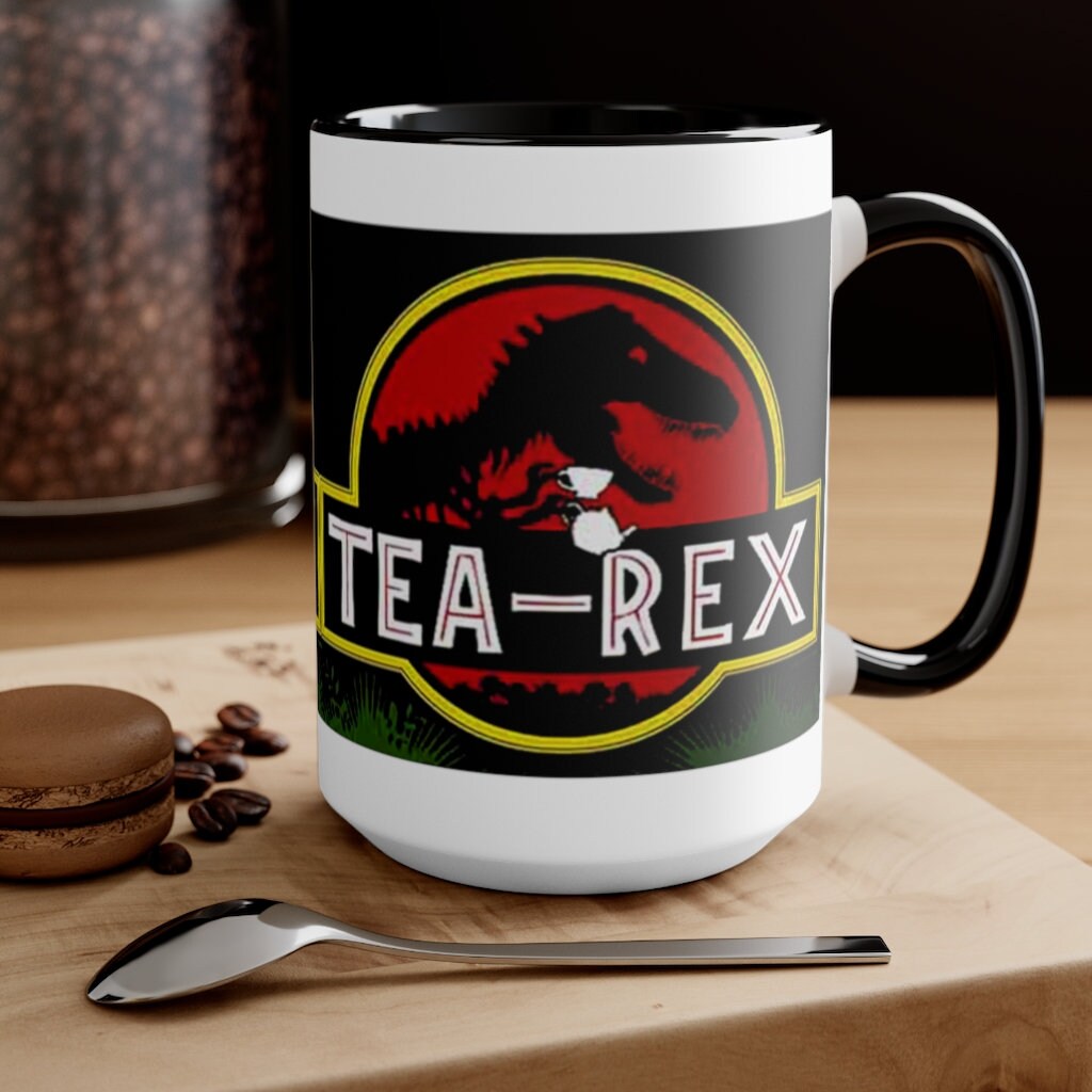 Tazze Tea Rex Accent || Tazze T Rex Tazze Tea Rex Accent, Tazza Dinosauri, tazza Mr Tea Rex, tazza MS Tea Rex, Dino lover Tea Lover Gift tazza da caffè - plusminusco.com