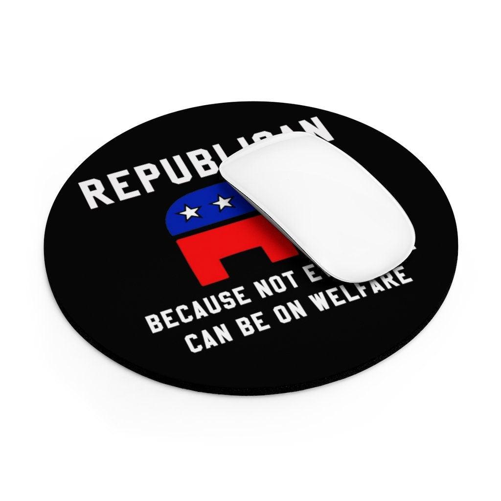 Republican Mouse Pad, Elephant, Politics, Political, Desk Accessories, Square Mouse Pad, Personalized Customized Mouse Pad - plusminusco.com