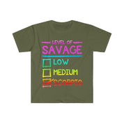 Camisetas Level Of Savage Scorpio, presente para mulheres de Escorpião || Presente de aniversário de Escorpião, camiseta de Escorpião || Ideias para presentes de Escorpião || Presente para Escorpiões - plusminusco.com