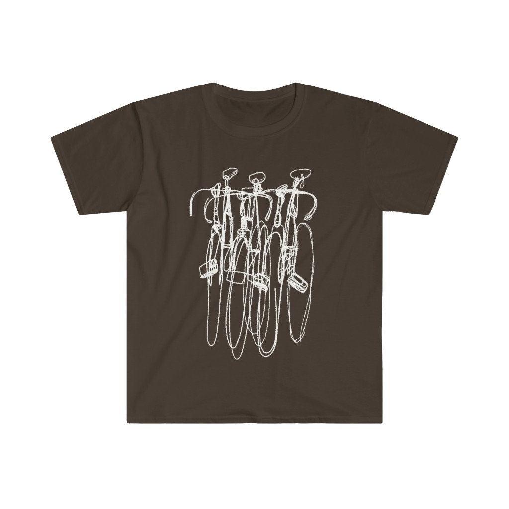 Triple Bike Tee, Cycling Shirts, Biking, Bike Lover vneck, Cycling clothes, Bike Gift, Bike Shirt, Bicycle tshirt, Bike t-shirt, Cycling - plusminusco.com