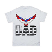 Papa | Patriotische rot-weiße und blaue Adler-T-Shirts, Geschenkidee zum Vatertag, patriotischer amerikanischer Vater - plusminusco.com