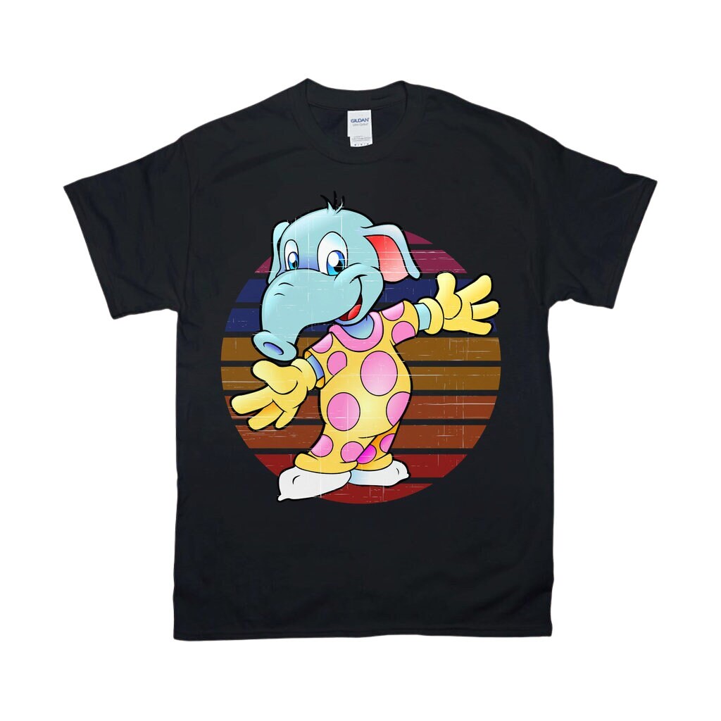 पीजेएस बीच के रंगों में हाथी | बच्चों की शर्ट, स्लीपओवर पार्टी शर्ट - प्लसमिनस्को.कॉम