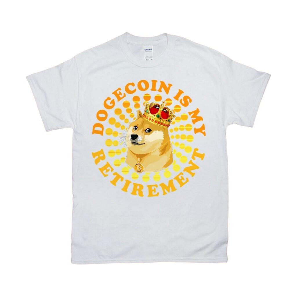 Dogecoin Is My Retirement | Spiral Dots | Retro Sunset T-Shirts, Dogecoin To The Moon block Chain Investor, Crypto Coin Shirt, crypto shirt, cryptocurrency, Doge Coin Tee, Doge To The Moon, Dogecoin, dogecoin crypto, Funny Crypto shirt, Stock Market Shirt, To The Moon, To The Moon Shirt, Trading Shirt - plusminusco.com