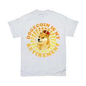Dogecoin Is My Retirement | Spiral Dots | Retro Sunset T-Shirts, Dogecoin To The Moon block Chain Investor, Crypto Coin Shirt, crypto shirt, cryptocurrency, Doge Coin Tee, Doge To The Moon, Dogecoin, dogecoin crypto, Funny Crypto shirt, Stock Market Shirt, To The Moon, To The Moon Shirt, Trading Shirt - plusminusco.com