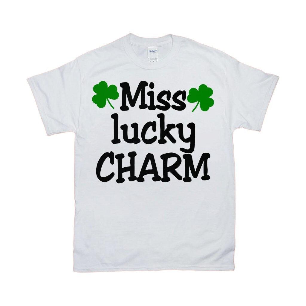 Miss/Mister Lucky Charm T-Shirts, Couple St. Patrick&#39;s Day T-shirt, St. Patrick&#39;s Day, Miss Lucky Charm, Funny St Patrick Tee, Lucky in Love Clover Shirt, clovers, couple shirt, Funny St Patrick Tee, Lucky in Love, Lucky shirt, Miss Lucky Charm, st paddys day, St Patrick Day Shirt, st patrick party, St Patrick's Day, st patricks day tee, St Patty Shirt - plusminusco.com