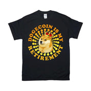Dogecoin Is My Retirement | Spiral Dots | Retro Sunset T-Shirts, Dogecoin To The Moon block Chain Investor, Crypto Coin Shirt, crypto shirt, cryptocurrency, Doge Coin Tee, Doge To The Moon, Dogecoin, dogecoin crypto, Funny Crypto shirt, Stock Market Shirt, To The Moon, To The Moon Shirt, Trading Shirt - plusminusco.com