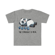 The Struggle Is Real Panda Vægtløftnings T-shirts, Vægtløftning Fitness Gym Funny T-Shirt, Workout Shirt ,Fitness Shirt Beast mode vægt, Fitness sjov, Fitness Gym, Fitness Shirt, sjov sarkastisk gymn, Funny T-Shirt, gymn trænings t-shirt, panda kamp, ​​kamp er ægte, T-shirt, t-shirts, Vægtløftning, panda med vægtløftning, T-shirt med vægtløftning, Træningstrøje - plusminusco.com