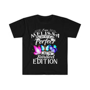 Eu sou Melissa, posso não ser perfeita, mas sou camisetas de edição limitada || Edição limitada, sou edição limitada - plusminusco.com