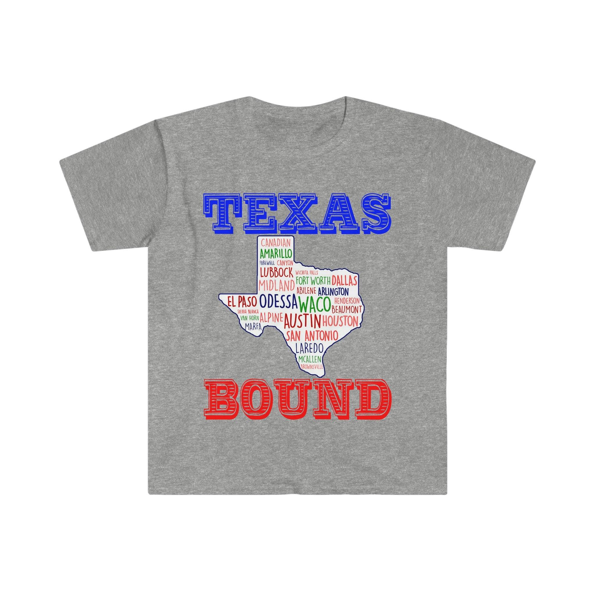 Texas Bound | Texas Places pólók |Texas térképes pólók, Austinba költözés , Üdvözöljük a Texas Giftben, Texas Bound, Új Texasban, Költözés a DFW-hez Beat biden adóemelés, Biden adóterv, tengerparti liberális, Houston, Austinba költözés, Költözés to DFW, Moving To Texas, Moving to Texas Mug, New in Texas, republikánus, póló, póló, Texas kötött, texasi lány, texasi republikánus itt - plusminusco.com