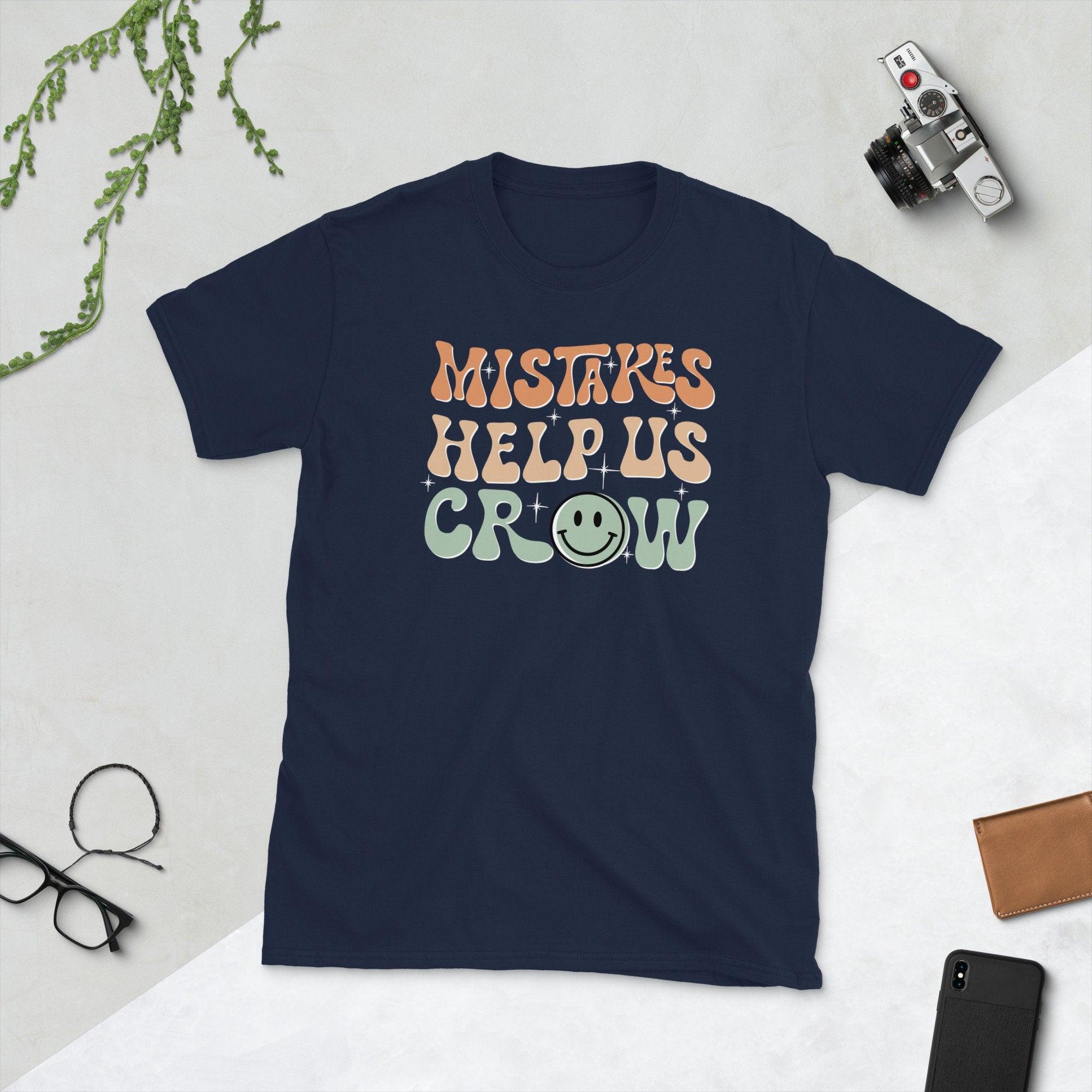 Mistakes Help Us Grow Retro Groovy Shirt, Back to School Shirt, Elementary School Teacher Shirt - plusminusco.com