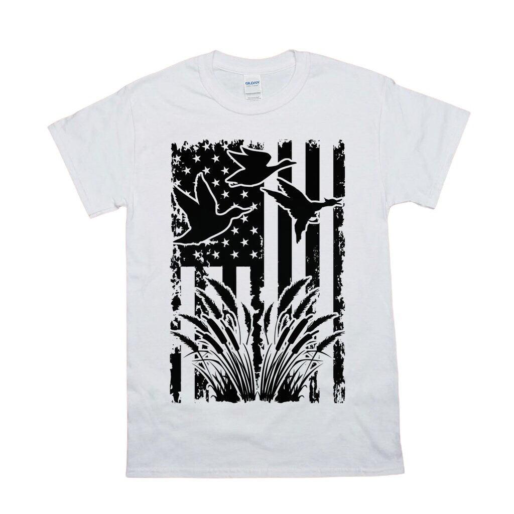 Flying Duck, American Flag T-Shirts, Duck Hunting Flying Waterfowl Hunter American Flag Camo T-Shirt duck hunting, duck hunting gift, duck hunting shirt, fowl hunting, gift for him, hunting, hunting gift, hunting gifts, hunting shirt, hunting tee, hunting tshirt, water fowl, waterfowl hunting - plusminusco.com