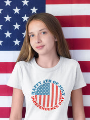 Happy 4th Of July | Independence Day | Circle American Flag, Fourth Of July Shirt,Patriotic Shirt,Independence Day Shirts,Patriotic Family - plusminusco.com