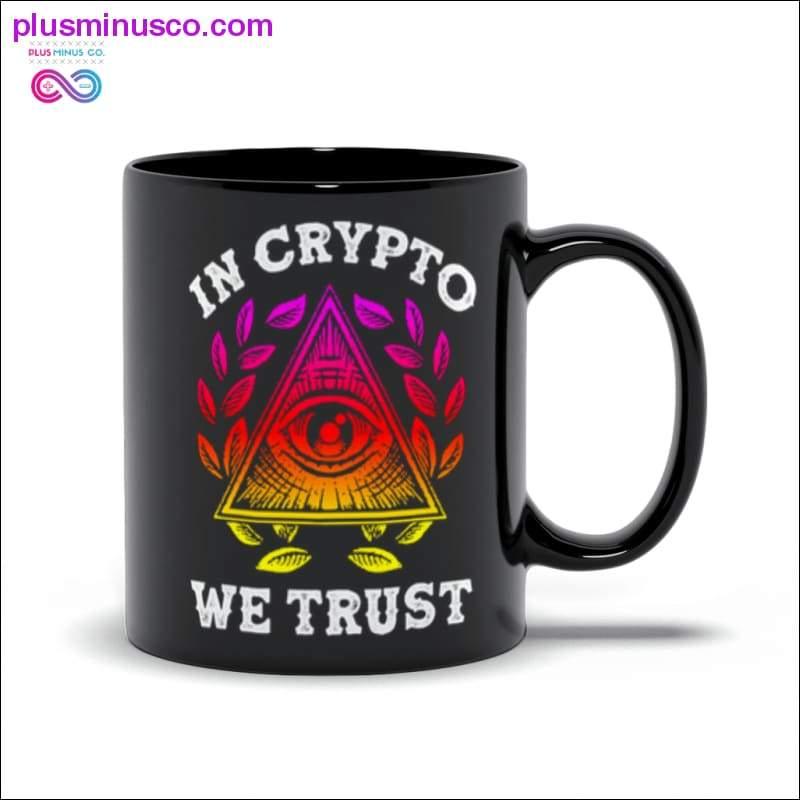 U CRYPTO We Trust Black Mugs - plusminusco.com