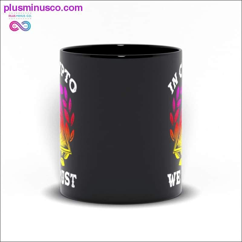 In CRYPTO We Trust Black Mugs - plusminusco.com