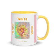 In touch with Cosmos Mug with Color Inside, Outer Space, Milky Way, Spiritual Mug, Cosmos - plusminusco.com