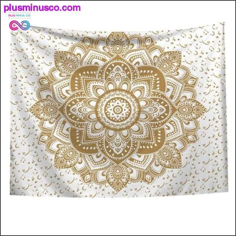 Indijska tapiserija, viseča mandala, hipijevsko cigansko posteljno pregrinjalo - plusminusco.com