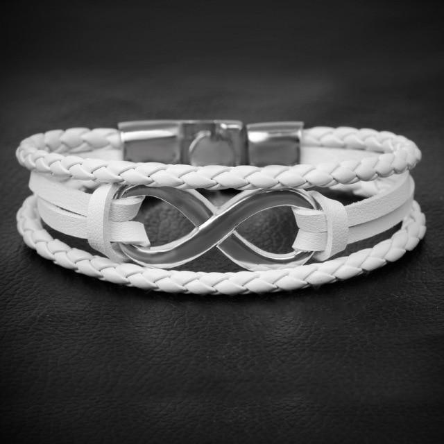Infinity Charm Bracelet Bangle Classic Buckle prijateljstvo - plusminusco.com