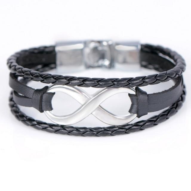 Infinity Charm Bracelet Bangle Classic Buckle friendship - plusminusco.com