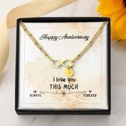 Infinity přívěsek s počátečním náhrdelníkem, výročí svatby - plusminusco.com