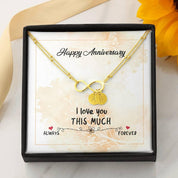Infinity privjesak s inicijalom ogrlica, godišnjica braka - plusminusco.com