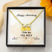Infinity Pendant with Initial Necklace, Wedding Anniversary - plusminusco.com