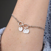 Infinity prívesok s počiatočným náhrdelníkom, výročie svadby - plusminusco.com