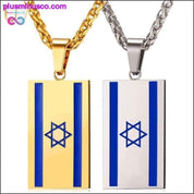Israel Flag Halsband Guld Färg Rostfritt Stål Hänge & - plusminusco.com