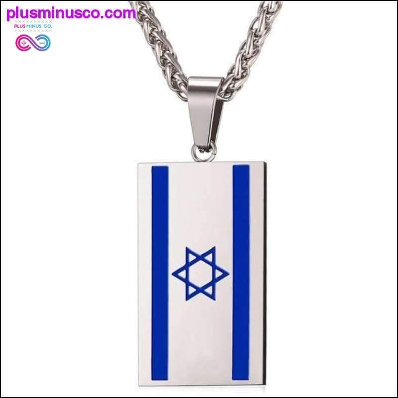 Israel Flag halskæde guld farve rustfrit stål vedhæng & - plusminusco.com
