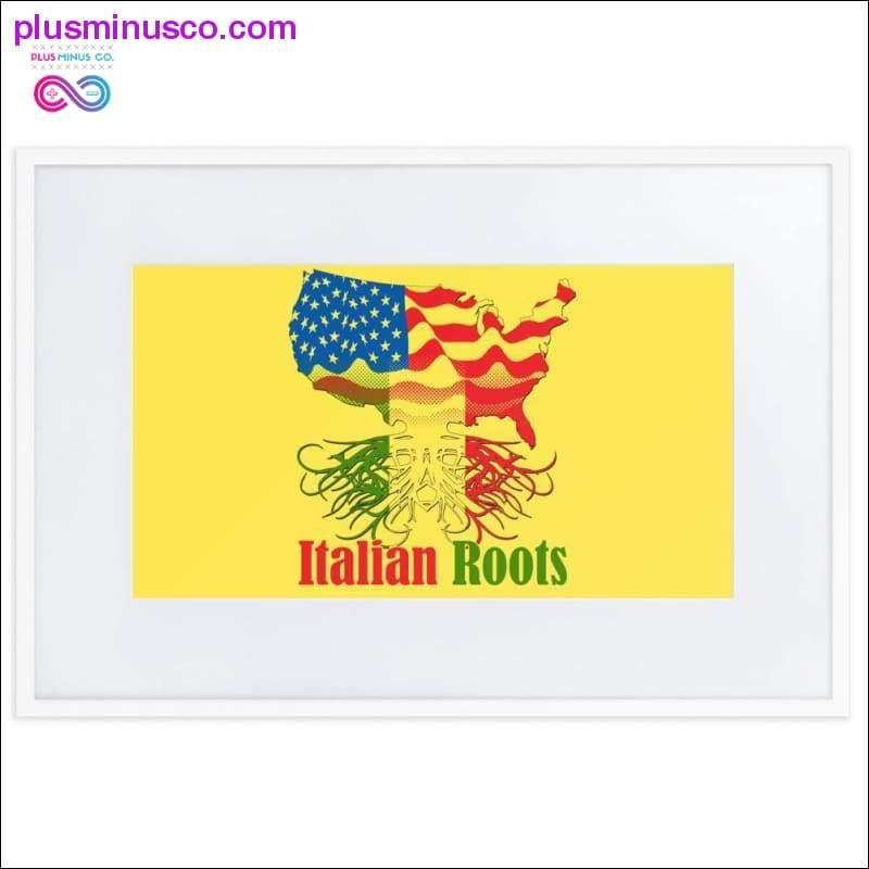 Italian Roots Matt papirinnrammet plakat med matte - plusminusco.com