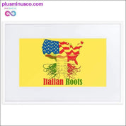 Итальяндық тамырлар күңгірт қағаздан жасалған, төсенішпен қапталған плакат - plusminusco.com