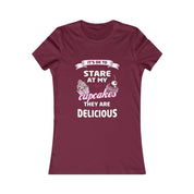 It's OK to Stare at my Cupcakes They are Delicious Women's Favorite Tee, Humorous Shirt, Best Seller Shirt, Great Funny Gift for Her - plusminusco.com