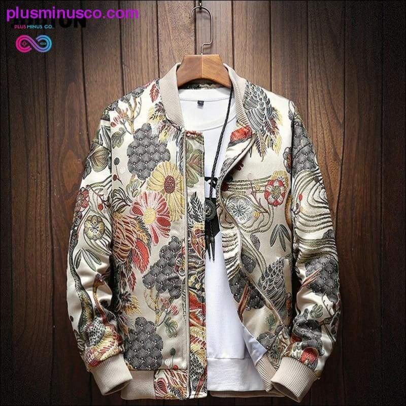 Японская куртка с вышивкой, свободная бейсбольная форма - plusminusco.com