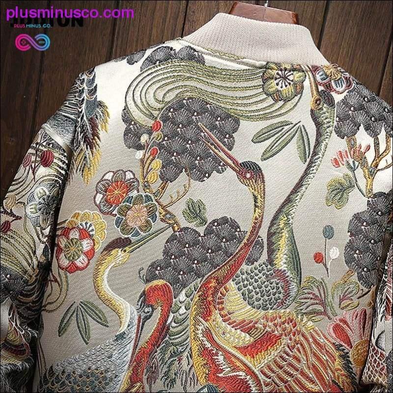 Japanese Embroidery Jacket Loose Baseball Uniform - plusminusco.com